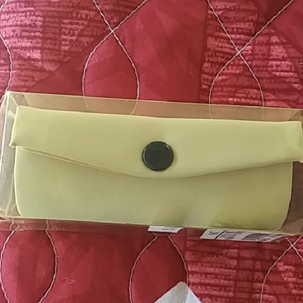 Lipstick Case With Mirror Tan Microfiber